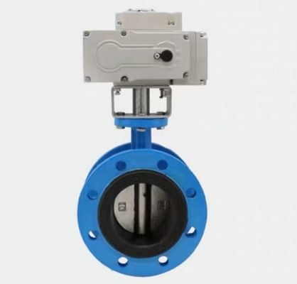 Elektrische actuatorbesturing Dn300 vlinderklep voor gascontrole in industriële media
