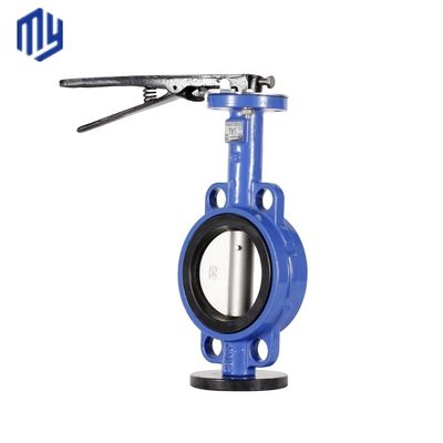 INDUSTRIALE CF8 Di Ci EPDM PTFE Sterk zuur ductiel ijzeren hefboom bediend vlinderklep
