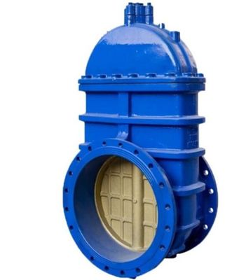 Grote grootte flensterde buigsame ijzeren sluispoortklep voor water lange levensduur