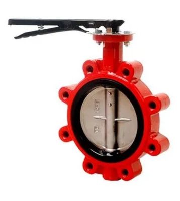 Op maat gemaakte service en ODM Lug Type Butterfly Valve met handhefboom