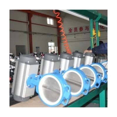 Concurrerend gietijzer koolstofstaal lichaam EPDM Soft Seal Wafer Manual Butterfly Valve