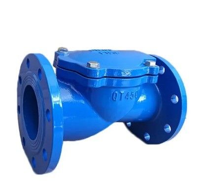 Ondersteuning DN200 BS AWWA Ductiel gietijzer stalen stilstaande rubberen plaat Swing Check Valve