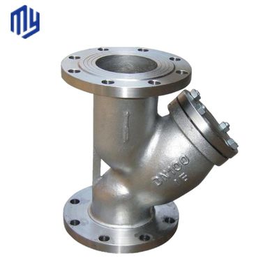 DIN F6 Cf8m Y strainerStrainer Flanged Type Y Type Vrouwelijke draad strainer voor sanitaire doeleinden