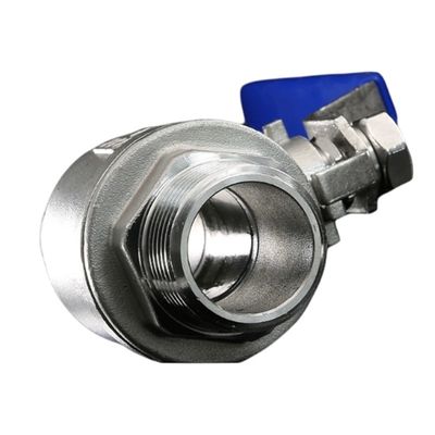 Gepersonaliseerde 1/2" roestvrijstalen kogelklep Pn10 met 2PCS-ontwerp en PN10-drukbeoordeling