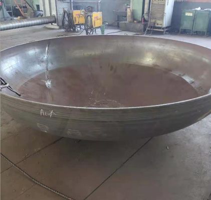 Hoge precisie roestvrijstalen tank met afgeronde kop in ASME-standaardhalfbolontwerp
