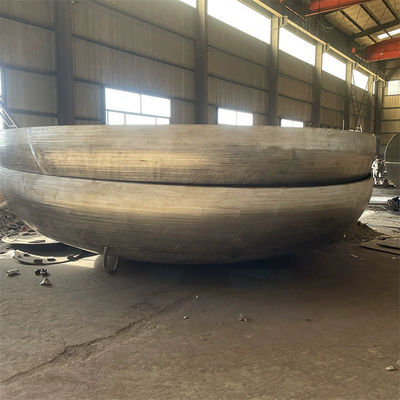 Hoge precisie roestvrijstalen tank met afgeronde kop in ASME-standaardhalfbolontwerp