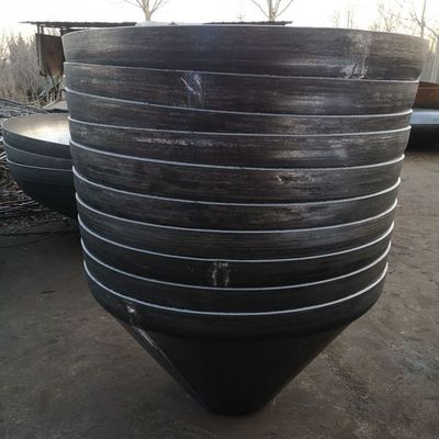 Op maat gemaakte koolstofstaal roestvrij staal platte kegel bodem tank kegelkoppen voor ontwerp