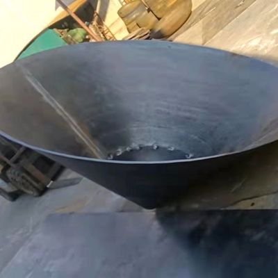 Op maat gemaakte koolstofstaal roestvrij staal platte kegel bodem tank kegelkoppen voor ontwerp