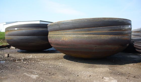 SS304 316 Torispheircal Dish Bottom End voor tanks Op maat gemaakte elliptische schotelkoppen