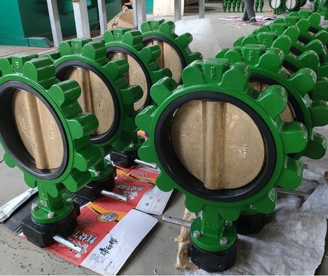 Elektrisch aangedreven gietijzer, ductiel ijzer, LT Lug-type vlinderklep voor watercontrole
