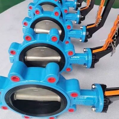 Elektrisch aangedreven gietijzer, ductiel ijzer, LT Lug-type vlinderklep voor watercontrole