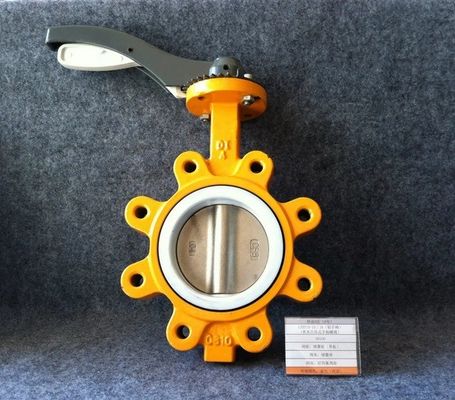 Watermedium PN10 PN16 Rubber Seal Lug Type Butterfly Valve Lt Type Worm Geactiveerd