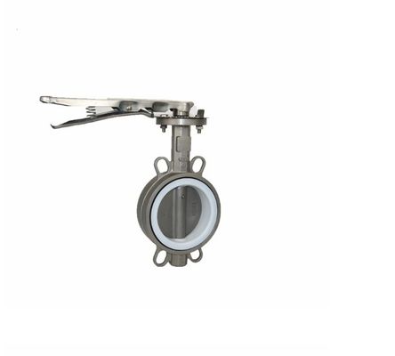Wafertype Carbon Steel Roestvrij staal vlinderklep met EPDM PTFE veerkrachtige stoel