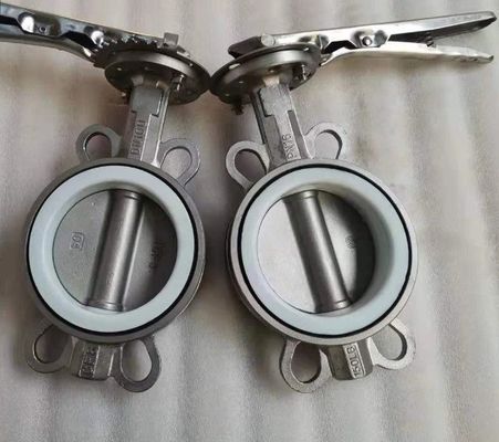 Vlinder van roestvrij staal met OEM-poortgrootte en pneumatisch regelhandvat