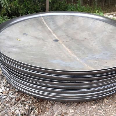 Carbon Steel Flat Tank Dish Ends voor buitenaangedreven brandplaatsen