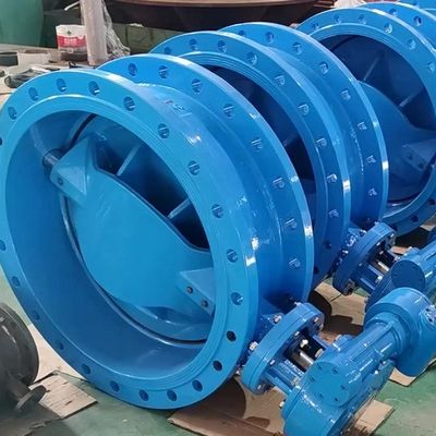 PN10 PN16 PN25 CLASS150 Double Flanged Double Offset Eccentric Butterfly Valve met pneumatisch elektrisch