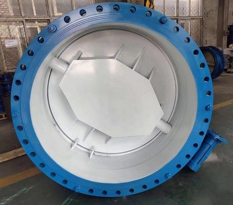 Volledig certificaat Vlinderventielen DIN BS JIS Flange DI CI WCB Lichaam Dubbele Flange