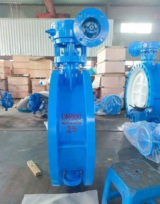 Volledig certificaat Vlinderventielen DIN BS JIS Flange DI CI WCB Lichaam Dubbele Flange