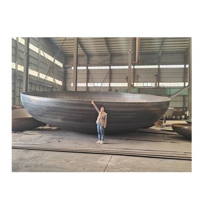 ASME-standaarddrukvatkoppen 3000 mm diameter warmvormende elliptische schotelkop