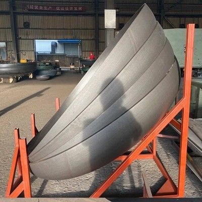 Op maat gemaakte elliptische tankkop met platte bak van koolstofstaal voor industriële onder druk werkende schepen