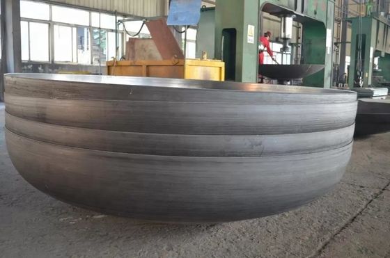 Op maat gemaakte elliptische tankkop met platte bak van koolstofstaal voor industriële onder druk werkende schepen