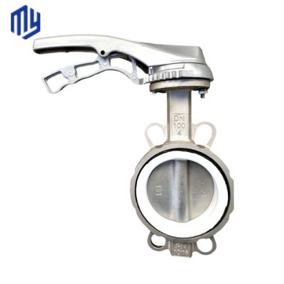 Hoogtemperatuur media aluminium legering wafer type PTFE Centrum afdichting vlinder klep