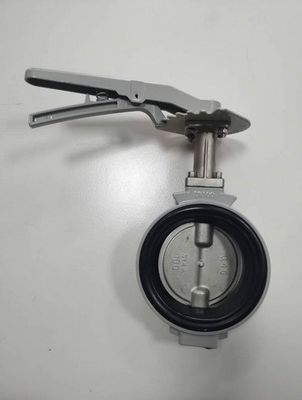 Hoogtemperatuur media aluminium legering wafer type PTFE Centrum afdichting vlinder klep