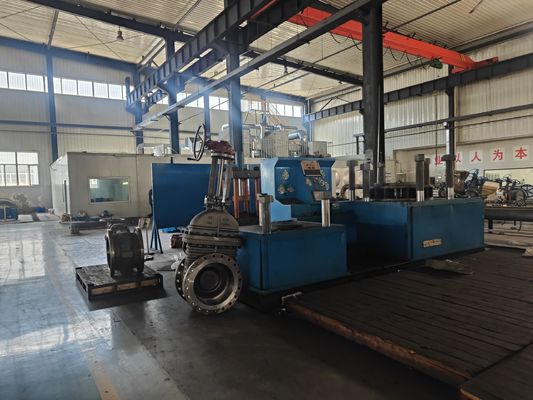 Hydraulisch gietijzeren sluisgevel met stijgende stam en veerkrachtige stoel