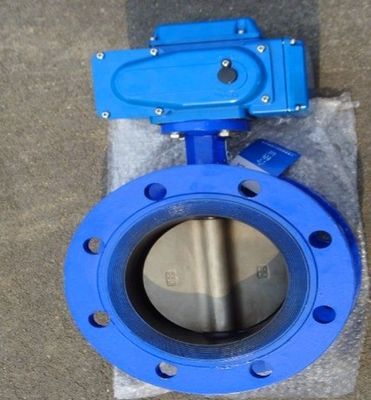 Elektrische actuatorbesturing Dn300 vlinderklep voor gascontrole in industriële media