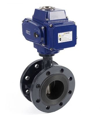 Elektrische actuatorbesturing Dn300 vlinderklep voor gascontrole in industriële media