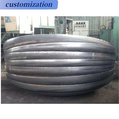 Op maat gemaakte ondersteuning ASME Standard Sferische bodem beklede materiaal tank met schotel uiteinden