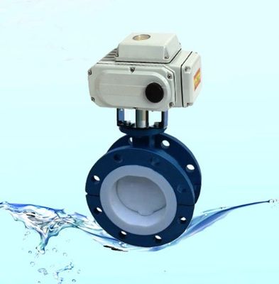 Elektrisch gemotoriseerde actuator watercontrole flens type vlinderkleppen