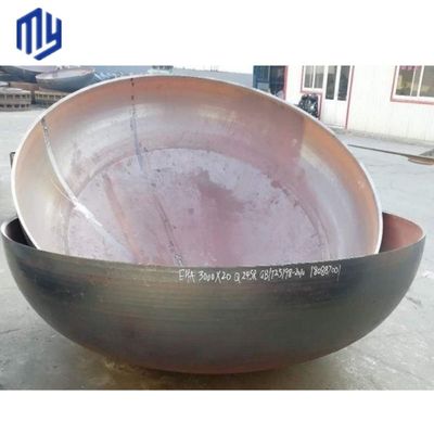 Sandblast Torisferical Head Dish End Cap gemaakt van SS304 roestvrij staal voor de industrie