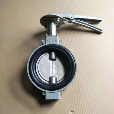 EPDM PTFE afdichting Aluminium legering Wafer Body Butterfly Valve voor corrosiebestendigheid