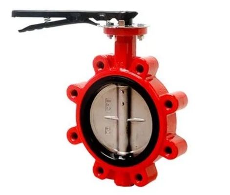 Op maat gemaakte ondersteuning ODM handmatig roestvrij staal worm gear lug vlinder sanitaire klep