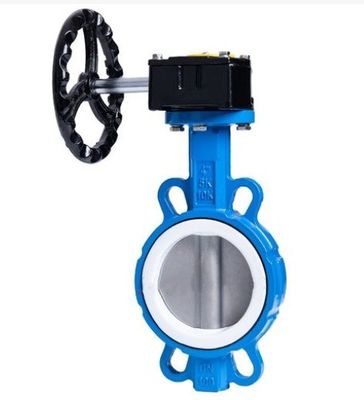 Diafragmastructuur 4 inch Wafer Center Butterfly Valve Handgreep voor OEM-ondersteuning