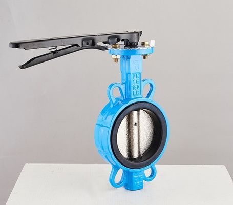 Diafragmastructuur 4 inch Wafer Center Butterfly Valve Handgreep voor OEM-ondersteuning