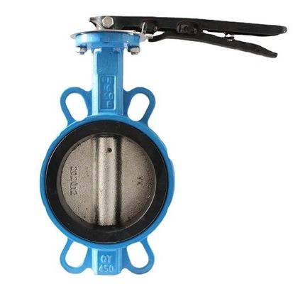 Diafragmastructuur 4 inch Wafer Center Butterfly Valve Handgreep voor OEM-ondersteuning