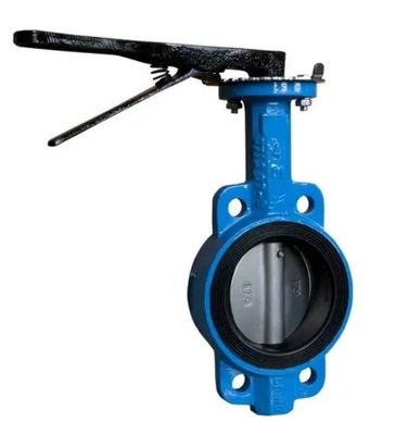Diafragmastructuur 4 inch Wafer Center Butterfly Valve Handgreep voor OEM-ondersteuning