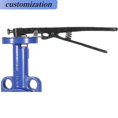 INDUSTRIALE CF8 Di Ci EPDM PTFE Sterk zuur ductiel ijzeren hefboom bediend vlinderklep