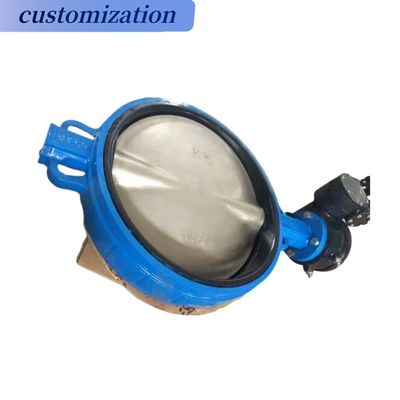 INDUSTRIALE CF8 Di Ci EPDM PTFE Sterk zuur ductiel ijzeren hefboom bediend vlinderklep