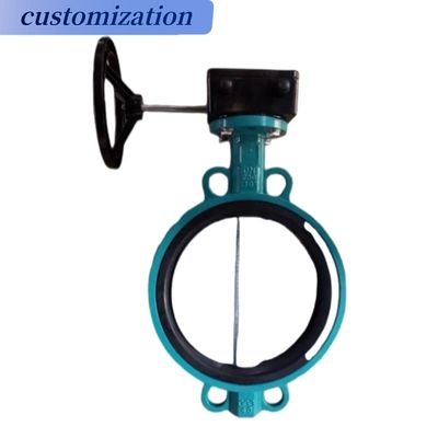 INDUSTRIALE CF8 Di Ci EPDM PTFE Sterk zuur ductiel ijzeren hefboom bediend vlinderklep