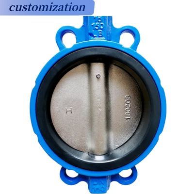 INDUSTRIALE CF8 Di Ci EPDM PTFE Sterk zuur ductiel ijzeren hefboom bediend vlinderklep