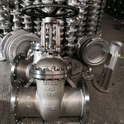 CF8 Flankeerde poortklep van roestvrij staal voor industriële Y-type strainerfiltratie