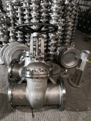 Duurzaam ANSI staal / roestvrij staal stijgend stampoortklep voor olie-gas water systemen