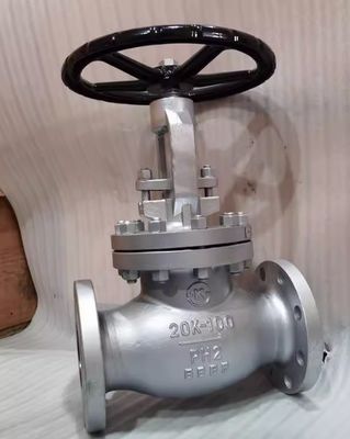 Laagtemperatuur media ondersteuning 4 inch Wcb Carbon Steel Flanged Globe Valve voor resultaten