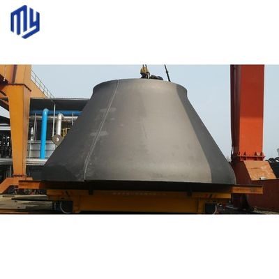 Einde van de tank met conisch hoofd van roestvrij staal voor de opslagbak binnen de lasverbinding