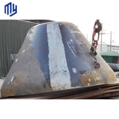 Einde van de tank met conisch hoofd van roestvrij staal voor de opslagbak binnen de lasverbinding