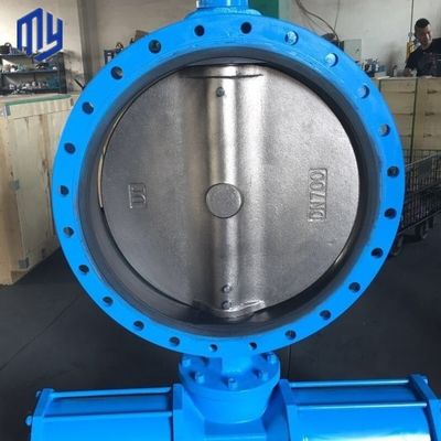 Waterbehandeling DN400 16 inch Class 150 Offset Double Eccentric Flange Butterfly Valve