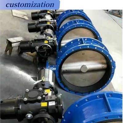 Waterbehandeling DN400 16 inch Class 150 Offset Double Eccentric Flange Butterfly Valve